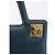 Borsa Salvatore Ferragamo Gancini in pelle blu e oro Auth bs36361 D'oro - vista 15