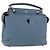 Borsa FENDI Dot Com Click in pelle blu argento Auth bs36524