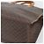 Céline Borsa CELINE Macadam Canvas PVC Pelle Marrone Oro Auth 195189A D'oro - vista 15