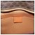 Céline Borsa CELINE Macadam Canvas PVC Pelle Marrone Oro Auth 195189A D'oro - vista 17