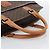 Céline Borsa CELINE Macadam Canvas PVC Pelle Marrone Oro Auth 195189A D'oro - vista 7