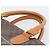 Céline Borsa CELINE Macadam Canvas PVC Pelle Marrone Oro Auth 195189A D'oro - vista 8