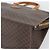 Céline Borsa CELINE Macadam Canvas PVC Pelle Marrone Oro Auth 195189A D'oro - vista 9