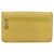 CHANEL COCO Mark Long Wallet Caviar Skin Yellow Gold CC Auth 193588 D'oro Giallo - vista 2