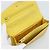 CHANEL COCO Mark Long Wallet Caviar Skin Yellow Gold CC Auth 193588 D'oro Giallo - vista 8