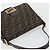 FENDI Zucca Canvas Mamma Baguette Borsa a Spalla Marrone Nero Auth 193423V - vista 6