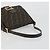 FENDI Zucca Canvas Mamma Baguette Borsa a Spalla Marrone Nero Auth 193423V - vista 7