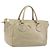 Borsa PRADA in pelle 2way Beige Gold Auth 193894A D'oro