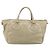 Borsa PRADA in pelle 2way Beige Gold Auth 193894A D'oro - vista 2