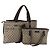 Bolsa de Ombro GUCCI GG Supreme PVC 3 Set Bege Auth 188118