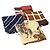 LOEWE Christian Dior Saint Laurent Sciarpa in seta set da 4 Rosso Blu Navy Marrone Auth bs36356