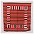 LOEWE Christian Dior Saint Laurent Sciarpa in seta set da 4 Rosso Blu Navy Marrone Auth bs36356 - vista 2