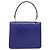 Céline Borsa CELINE Horse Carriage in pelle blu e oro Autentica 194737 D'oro - vista 2