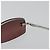 Gafas de sol CHANEL Rimless Metal Red Silver CC Auth BA14258M Plata Roja - vista 11