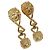 Orecchini Gianni Versace Medusa in metallo color oro Auth BA14710V