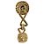 Orecchini Gianni Versace Medusa in metallo color oro Auth BA14710V - vista 10