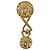 Orecchini Gianni Versace Medusa in metallo color oro Auth BA14710V - vista 2