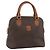 Céline Borsa CELINE Macadam Canvas PVC Pelle Marrone Oro Auth bs36610 D'oro