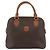 Céline Borsa CELINE Macadam Canvas PVC Pelle Marrone Oro Auth bs36610 D'oro - vue 13