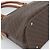 Céline Borsa CELINE Macadam Canvas PVC Pelle Marrone Oro Auth bs36610 D'oro - vue 14