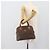 Céline Borsa CELINE Macadam Canvas PVC Pelle Marrone Oro Auth bs36610 D'oro - vue 22