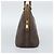 Céline Borsa CELINE Macadam Canvas PVC Pelle Marrone Oro Auth bs36610 D'oro - vue 3