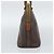 Céline Borsa CELINE Macadam Canvas PVC Pelle Marrone Oro Auth bs36610 D'oro - vue 4