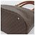 Céline Borsa CELINE Macadam Canvas PVC Pelle Marrone Oro Auth bs36610 D'oro - vue 9