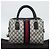 Borsa Boston GUCCI GG Supreme Sherry Line PVC 2way Navy Gold Auth 194672V D'oro Blu navy - vista 23