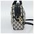 Borsa Boston GUCCI GG Supreme Sherry Line PVC 2way Navy Gold Auth 194672V D'oro Blu navy - vista 4
