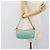 Céline CELINE Macadam Canvas Accessory Pouch Turquoise Blue Silver Auth 194735V Silvery - view 22