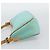Céline CELINE Macadam Canvas Accessory Pouch Turquoise Blue Silver Auth 194735V Silvery - view 3