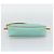 Céline CELINE Macadam Canvas Accessory Pouch Turquoise Blue Silver Auth 194735V Silvery - view 5