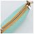Céline CELINE Macadam Canvas Accessory Pouch Turquoise Blue Silver Auth 194735V Silvery - view 6