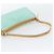 Céline CELINE Macadam Canvas Accessory Pouch Turquoise Blue Silver Auth 194735V Silvery - view 7