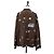 Camicia a maniche lunghe LOUIS VUITTON Catgram Seta 40 Marrone LV Auth ar14094 - vista 2