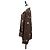 Camicia a maniche lunghe LOUIS VUITTON Catgram Seta 40 Marrone LV Auth ar14094 - vista 3