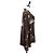 Camicia a maniche lunghe LOUIS VUITTON Catgram Seta 40 Marrone LV Auth ar14094 - vista 4