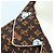 Camicia a maniche lunghe LOUIS VUITTON Catgram Seta 40 Marrone LV Auth ar14094 - vista 5