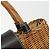 Borsa a mano BURBERRY in rattan marrone argento Auth 193369A - vista 11
