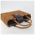 Borsa a mano BURBERRY in rattan marrone argento Auth 193369A - vista 6