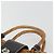 Borsa a mano BURBERRY in rattan marrone argento Auth 193369A - vista 8