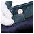 Sac cabas Christian Dior Gaucho en cuir vert argenté Auth 194708V - vue 24