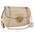 Borsa a Spalla con Catena PRADA in Pelle Beige Oro Auth bs36546 D'oro