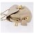 Borsa a Spalla con Catena PRADA in Pelle Beige Oro Auth bs36546 D'oro - vista 4