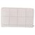 Cartera Larga BOTTEGA VENETA MAXI INTRECCIATO de cuero Blanco Oro Auth bs36408 - vista 2