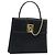 Céline Borsa CELINE in pelle nera e oro Auth 194674A Nero D'oro