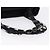 Borsa Salvatore Ferragamo Vala in tela nero e argento autentica gh2305 - vista 7