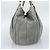 PRADA Handtasche aus Leder Grau Gold Auth 194293V Braun Golden - Ansicht 3