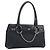 Borsa GUCCI Horsebit GG Canvas Nera Argento 114913 Auth 193014V Nero